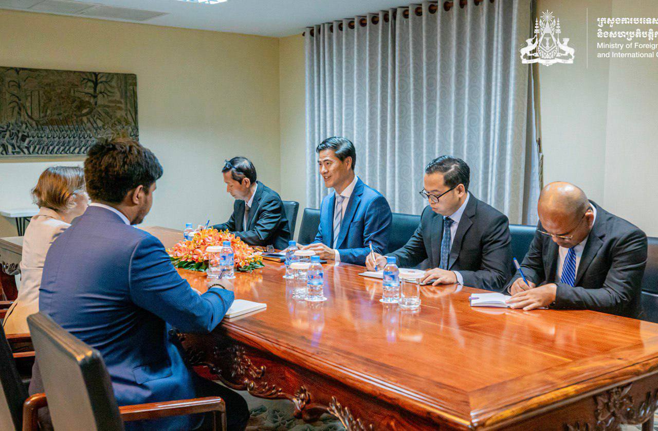 His Excellency Dr. UN Kheang receives Mrs. Bridget Collier, Deputy Head of Mission of the Australian Embassy to Cambodia