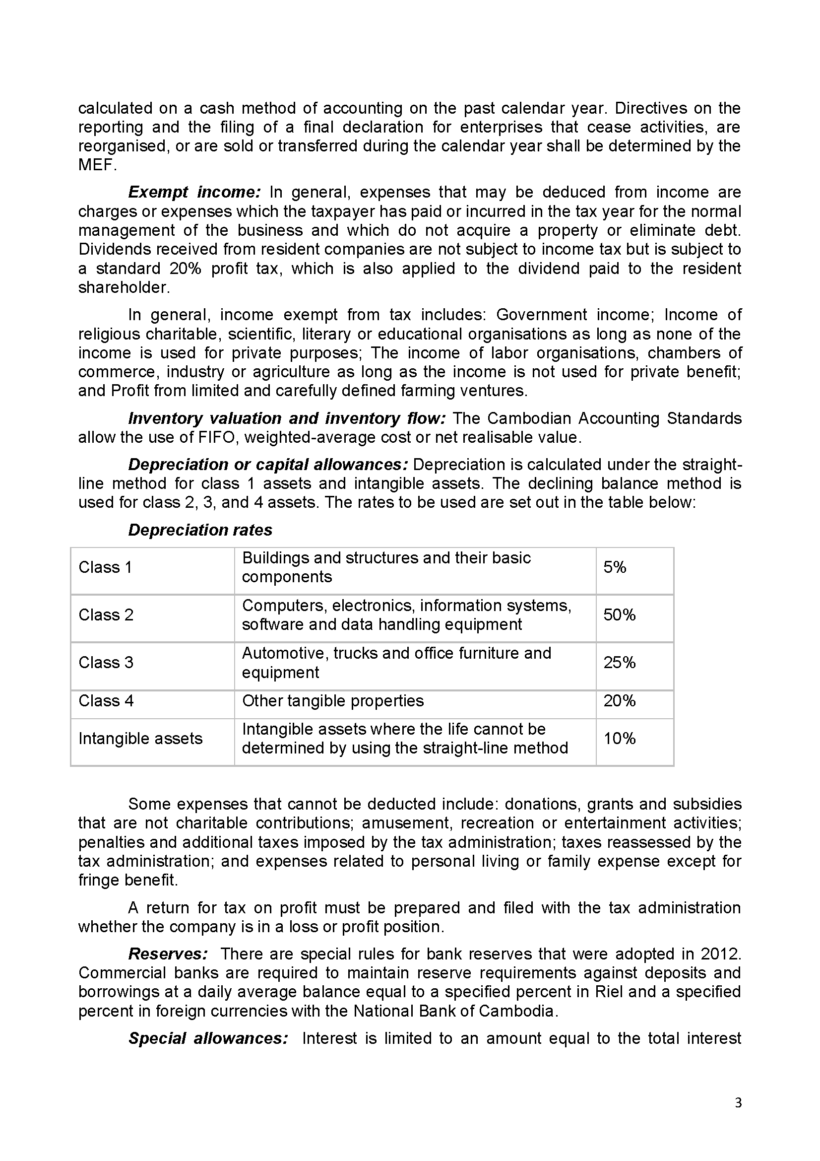 A FEW FACTS ABOUT TAXATION IN CAMBODIA)