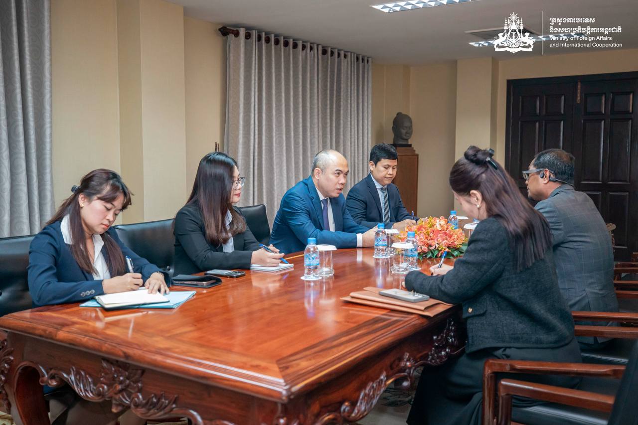 His Excellency KUNG Phoak has a bilateral meeting with His Excellency Marcos dos Reis da Costa, Ambassador of Timor-Leste to Cambodia