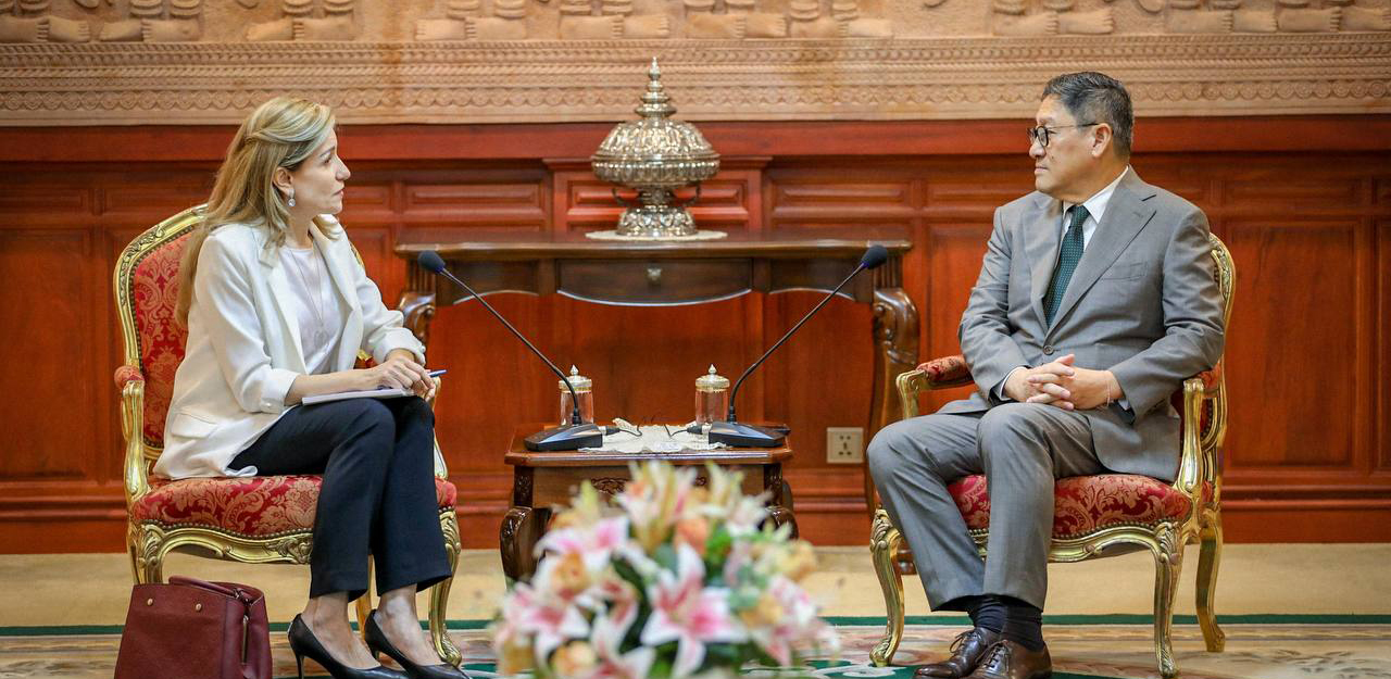 Deputy Prime Minister receives Her Excellency Roueida El Hage, the Country Representative of the Office of the High Commissioner for Human Rights in Cambodia