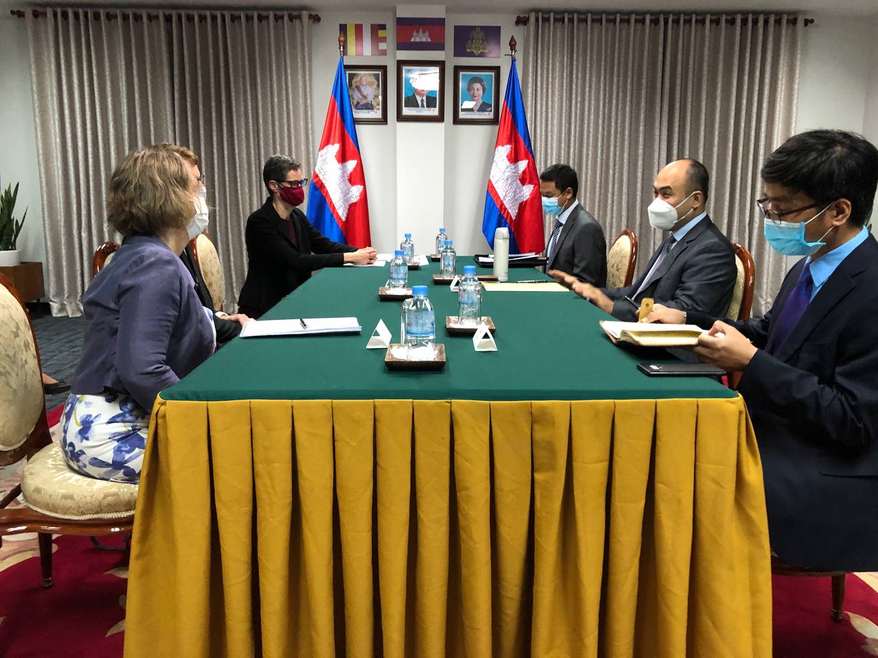Meeting with H.E. Jon LAMBE, H.E. Joelle JENNY, and H.E. Tina ...
