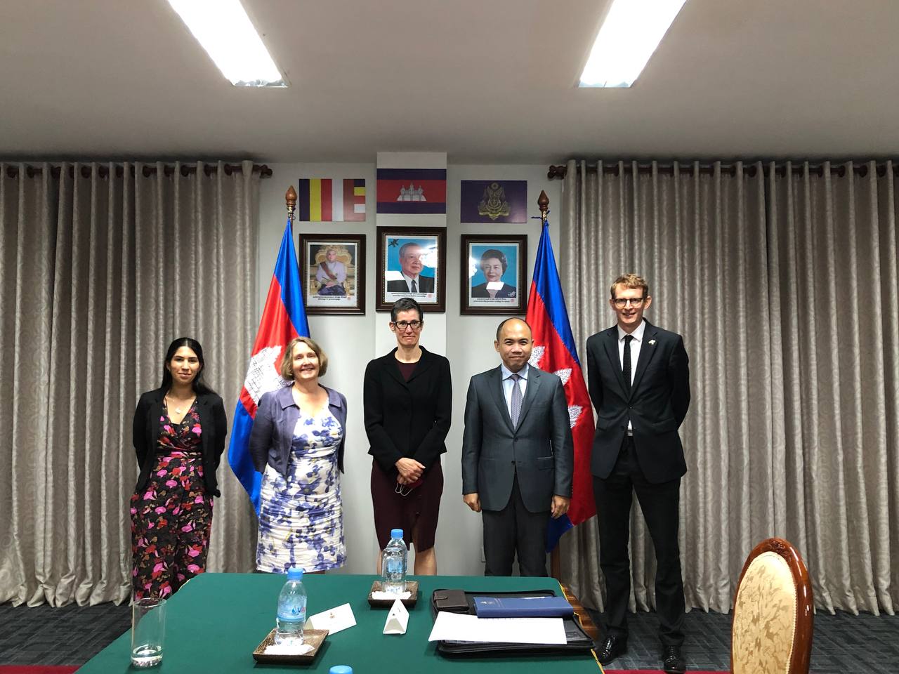 Meeting with H.E. Jon LAMBE, H.E. Joelle JENNY, and H.E. Tina ...