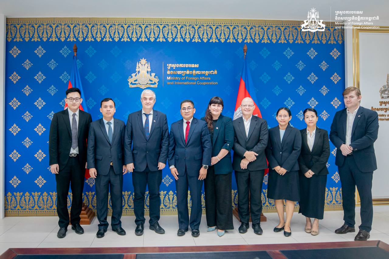 His Excellency Nong Sakal receives a courtesy call from His Excellency Danny Annan, Ambassador of Denmark to Cambodia