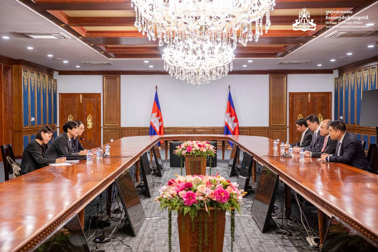 His Excellency KUNG Phoak has a bilateral meeting with Mr. NAGASE Kensuke, Minister and Deputy Chief of Mission of the Embassy of Japan to Cambodia